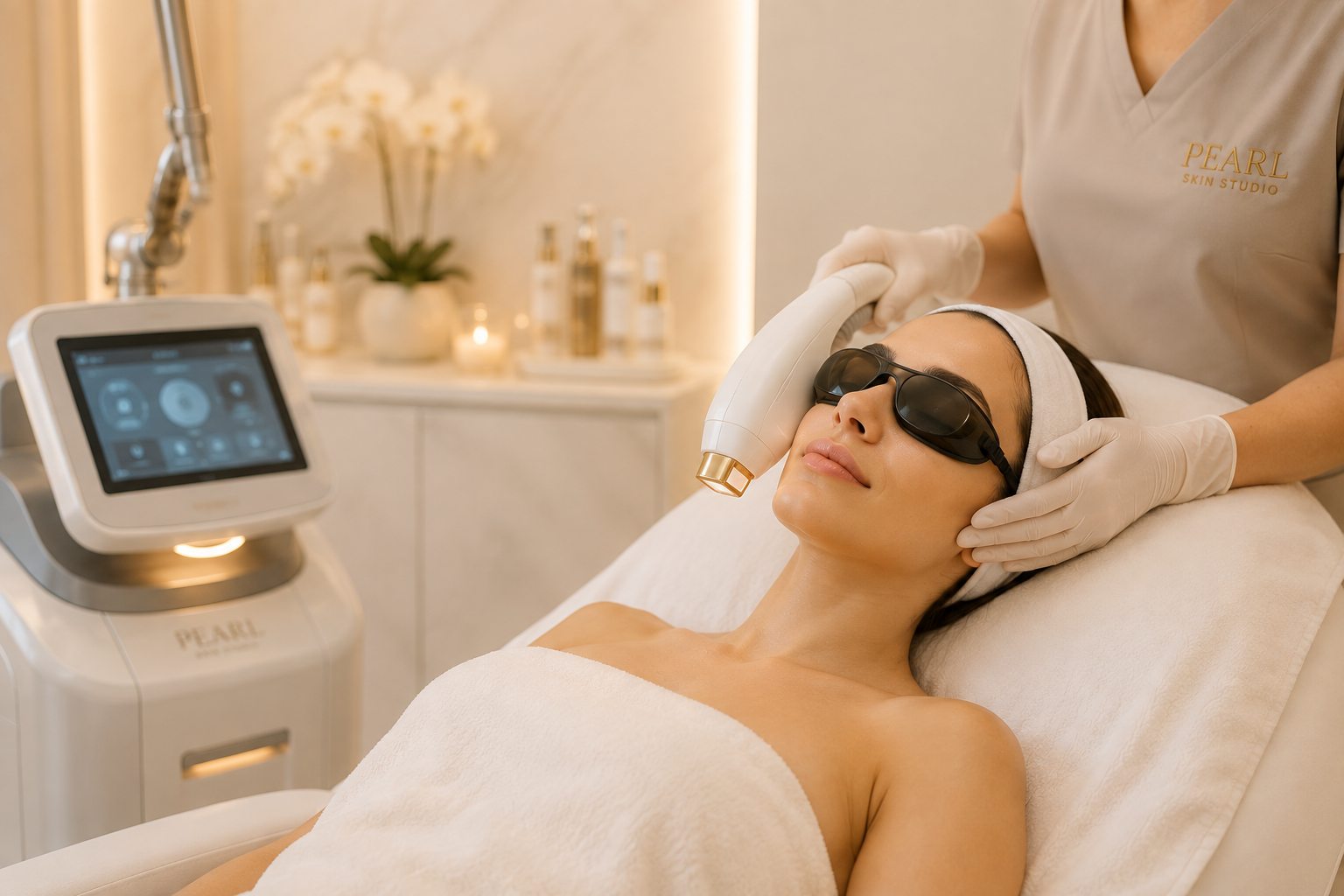 Laser treatment at Pearl Skin Studios